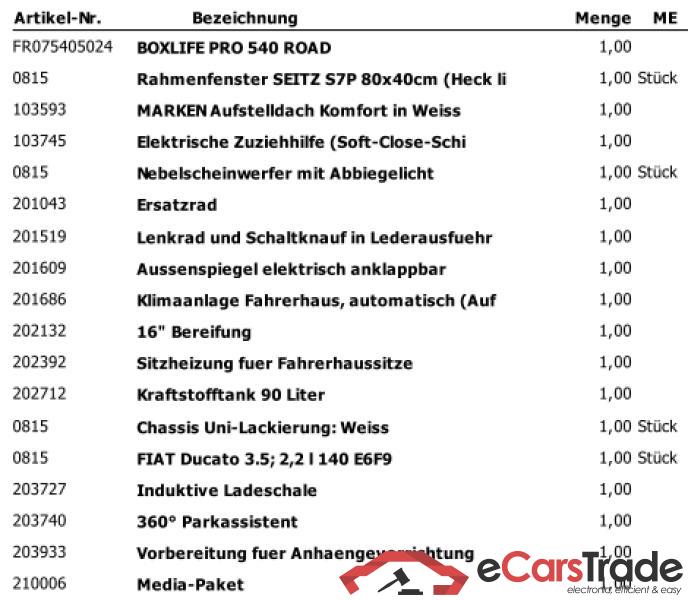 KNAUS Knaus BoyLife Pro 540 Road FIAT Ducato 3.500 kg*** (103 kW / 140 PS); Frontantrieb; Euro 6e #2