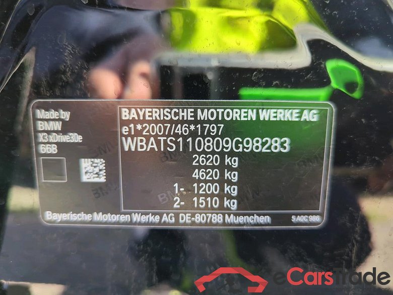 BMW X3 ´17 Baureihe X3 xDrive 30 e xLine 2.0 215KW AT8 E6d #4