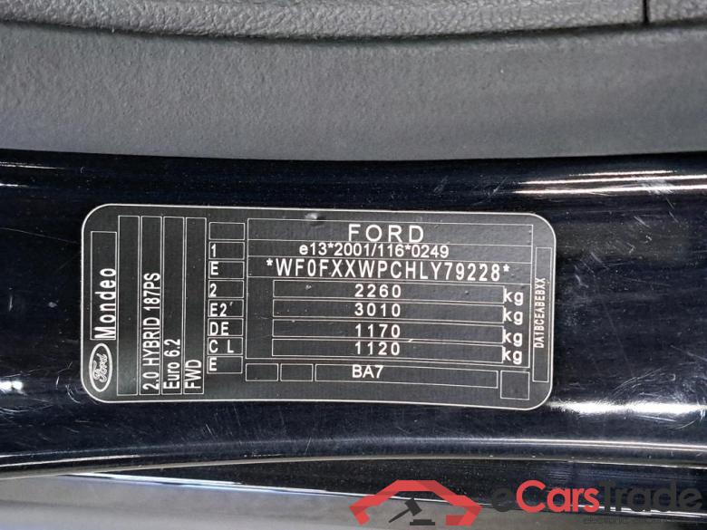FORD - FOR MONDEO CLIPPER 2.0 HEV 187PK Powershift Titanium Pack Signature & Winter & Pano Roof  * HYBRID * #6