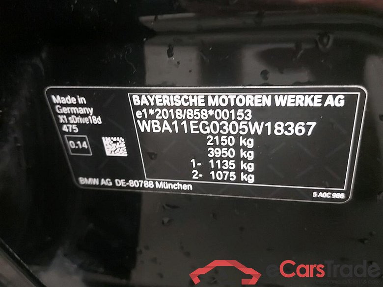 BMW - BMW X1 sDrive18dA 136PK Towing Hook #6