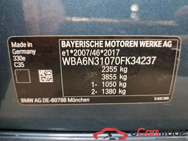 BMW - BMW 3 TOURING 330e 292PK Pack Business & Park Assist Pack  * HYBRID * #6