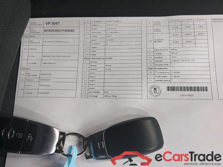 MERCEDES - MER GLC 300 e 320PK DCT 4MATIC Business Solution & Smartphone Integration  * HYBRID * #4