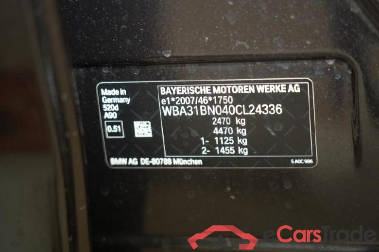 BMW 5-Serie Touring ´16 Baureihe 5 Touring 520 d 2.0 140KW AT8 E6d #5
