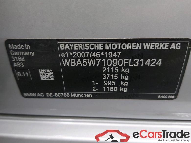 BMW - BMW 3 BERLINE 316dA 122PK Advantage Business Edition & Heated Seats & PDC Front & Rear & Towing Hook #6