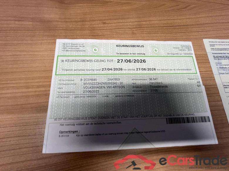 VOLKSWAGEN Arteon Elegance 2.0 TDI SCR 110 kW (150 pk) 7 versnellingen DSG #6