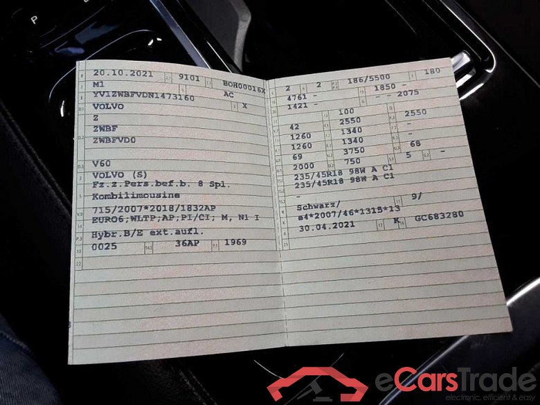 Volvo V60 Kombi (2018->) DE - Kb5 T6 Twin Engine AWD EU6d, Inscription Expression Plug-In AWD (E6d), 2020 #2