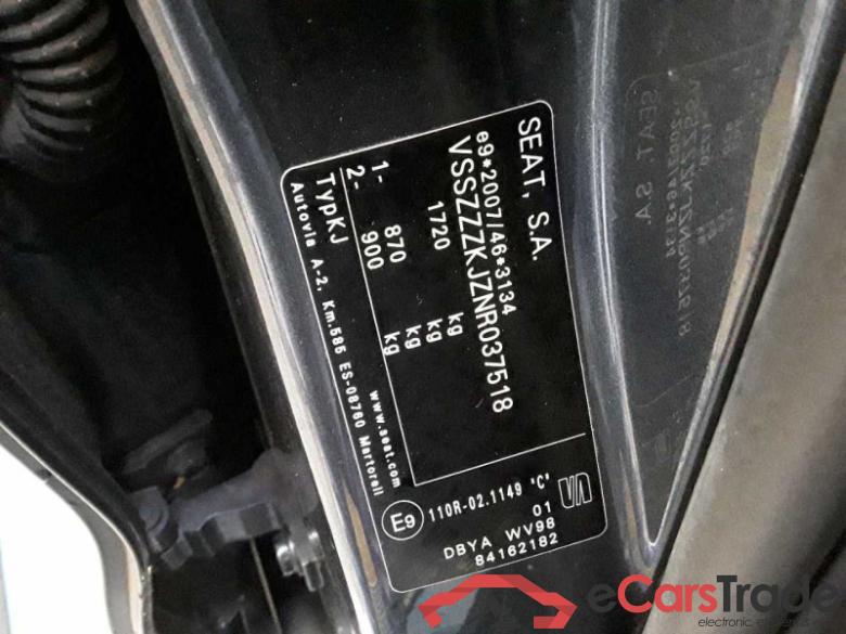 Seat Arona (KJ7)(2017->) DE - SUV5 1.0 TGI EU6d, FR (EURO 6d), (Facelift) 2021 - 2023 #6
