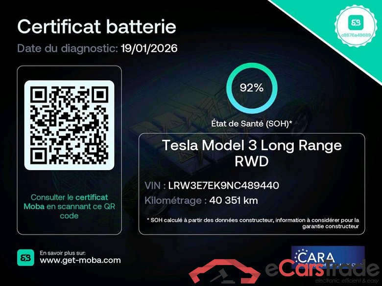 TESLA Model 3 / 2018 / 4P / Berline Grande Autonomie Dual Motor AWD #2