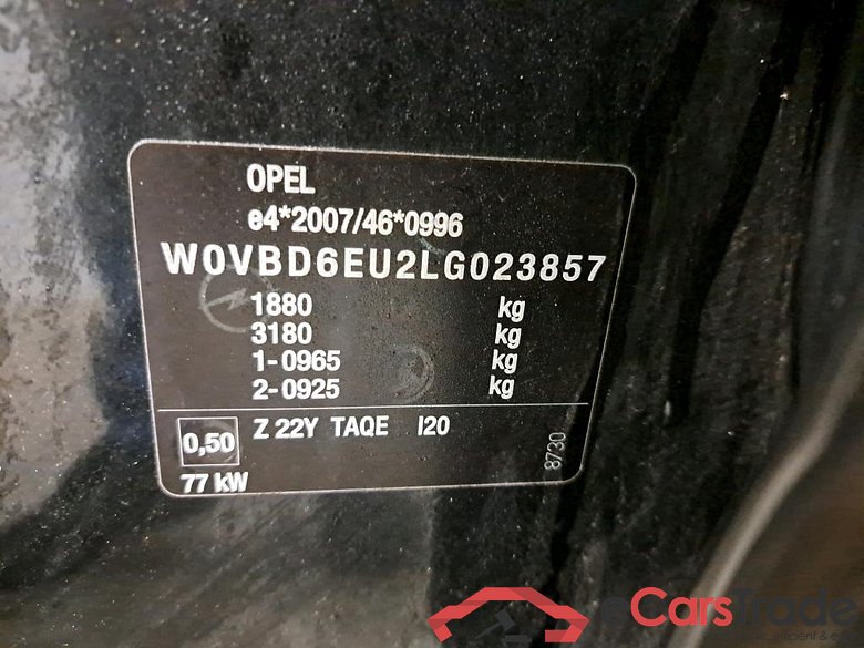 OPEL - OPE ASTRA Turbo D 105PK S/S Edition Pack Experience & Multimedia Nav & Park Pilot Front & Rear #6