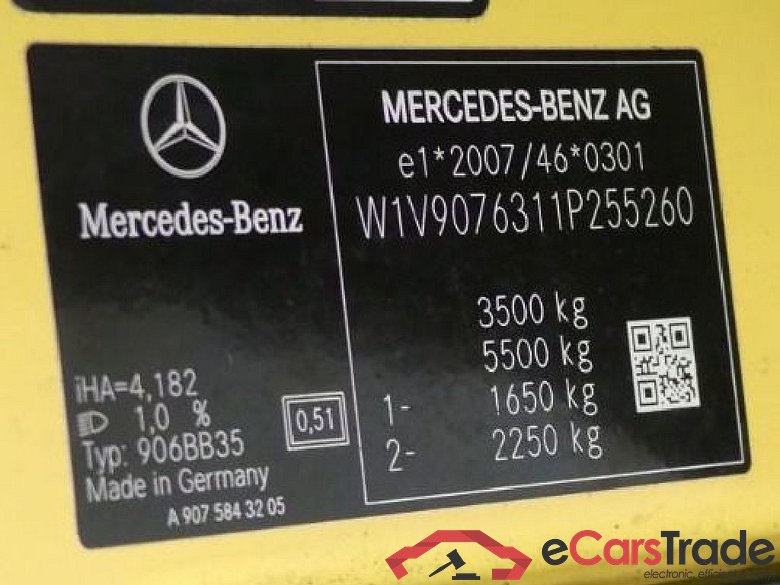 Sprinter III Kasten RWD/AWD 311/314/316 CDI RWD L1 (907.631) 2.1 120KW MT6 E6 #5