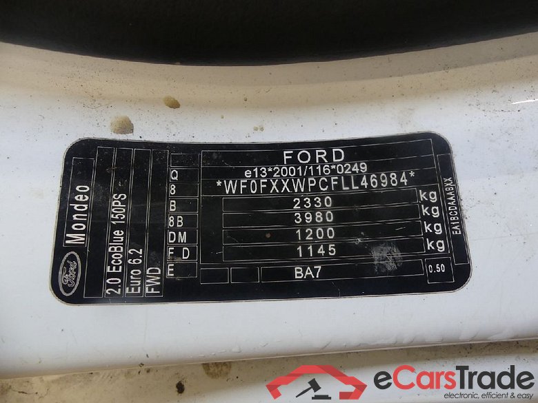 Mondeo Turnier Titanium 2.0 EcoBlue 110KW MT6 E6dT #5