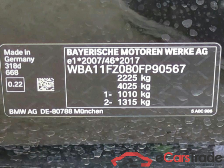 Baureihe 3 Touring 318 d 2.0 110KW AT8 E6d #4