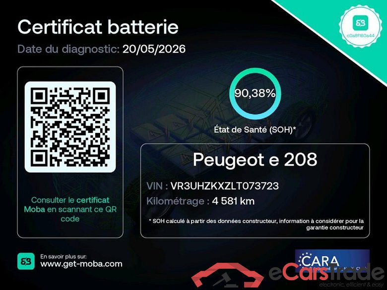 208 (e-) Active Business R 50kWh BVA / TRANSFO VP VF #2
