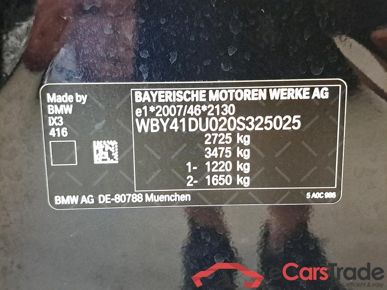 BMW I - BMW IX3 286PK With Electric Heated Vernasca Sport Seats & Comfort Access & LaserLights & Heated Steering Wheel & Dark Shadow Pack & Pano Roof  * ELECTRIC * #6