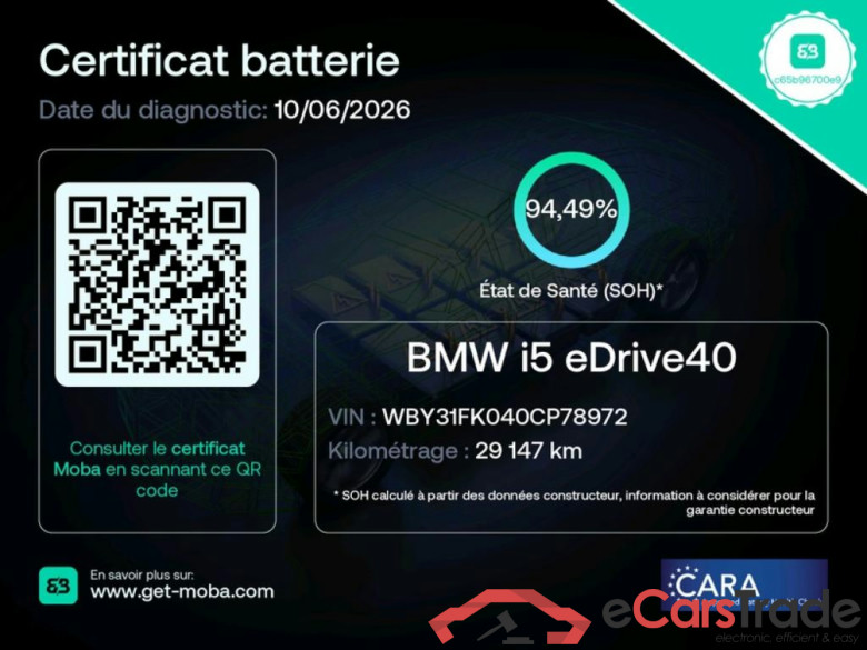 Série i5 Berline 40 eDrive M Sport 81kWh BVA #5