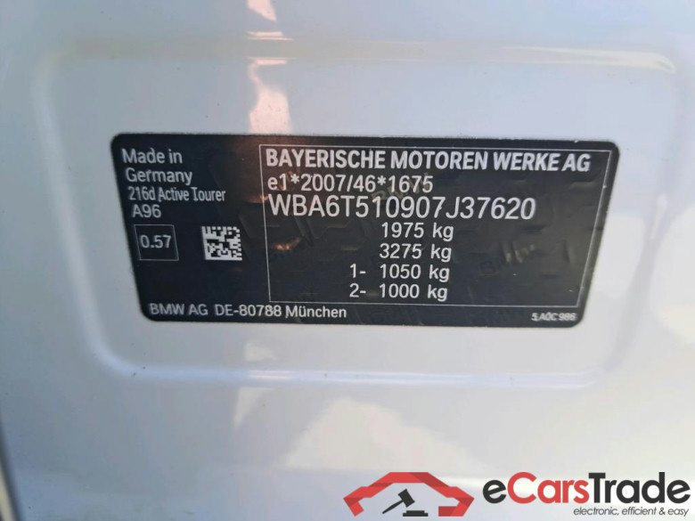 BMW - BMW 2 ACTIVE TOURER 216dA 116PK Advantage Pack Business & Cruise Control & Heated Steering Wheel & PDC #6
