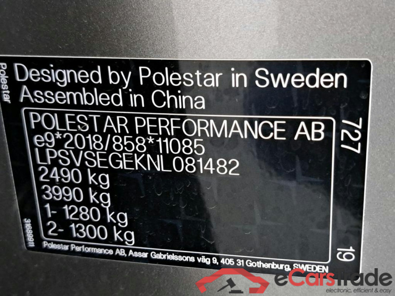 POLESTAR 2 BEV 78KWH SINGLE MOTOR AUTO LONG RANG #2