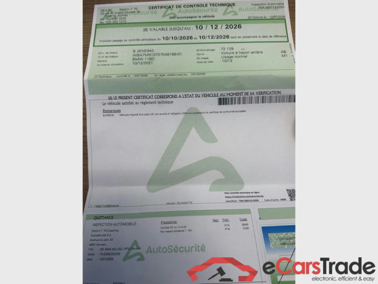 BMW 118 Hatch Dsl 118 d AdBlue (EU6AP) #5