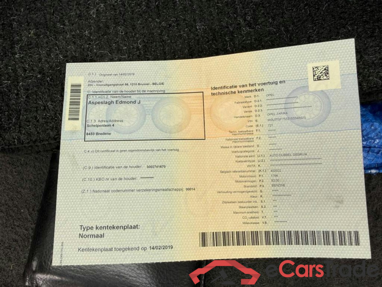 OPEL Zafira 1.8i XE 16v Comfort #3