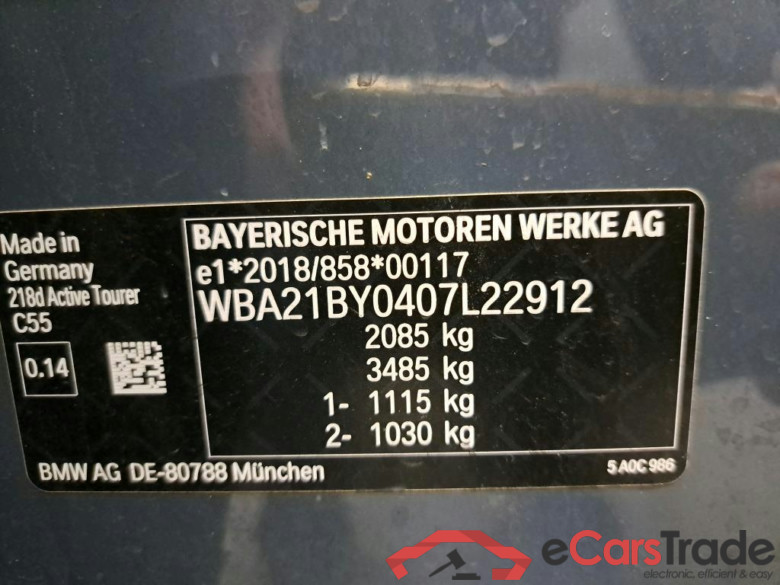 BMW - BMW 2 ACTIVE TOURER 218dA 136PK #6