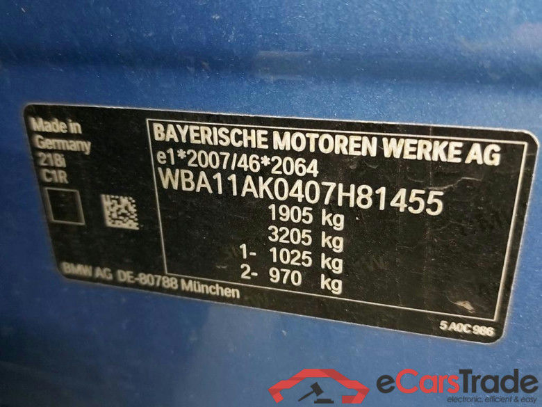 BMW - BMW 2 GRAN COUPE 218iA 136PK Advantage Pack Business & Driving Assistant & Head UP & Adaptive LED &  Parking Assistant Pack  * PETROL * #6