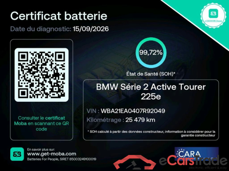 BMW Série 2 Active Tourer / 2021 / 5P / monospace 225e xDrive 245ch Business Design DKG7 #3