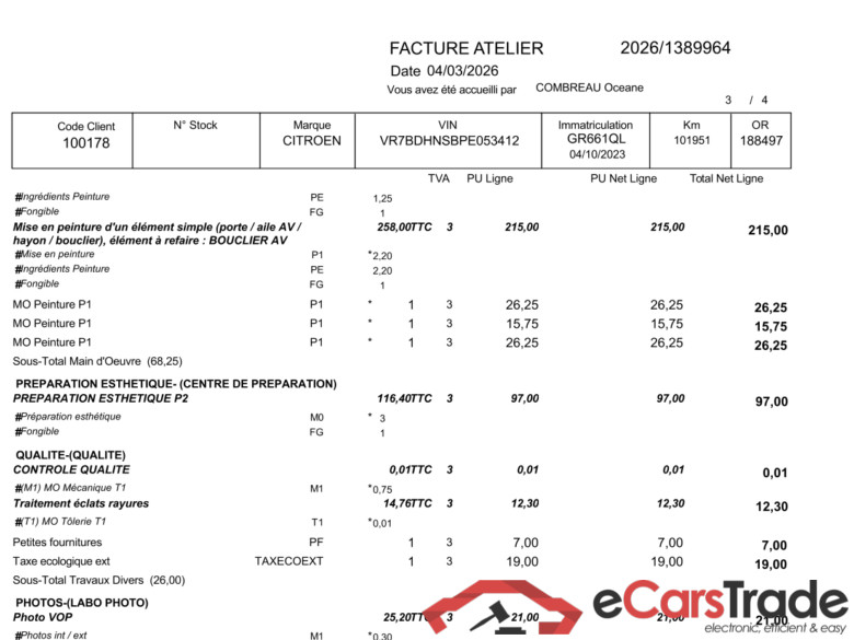 C4 X Feel Pack 1.2 PureTech 130CV BVA8 6E / PRÊT A VENDRE #4