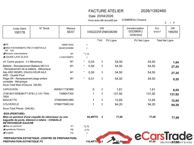 Ateca Style Business 2.0 TDI 150CV BVA7 E6d / PRÊT A VENDRE #3